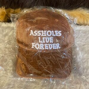 Assholes live forever hat OS (6011) NEW